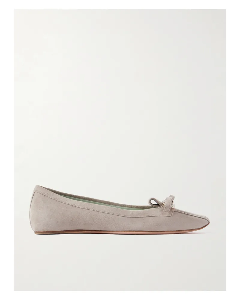 Roger Vivier Trompette Embellished Suede Loafers - Brown Brown