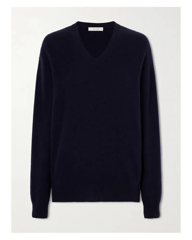 The Row Numi Cashmere Sweater - Blue Blue