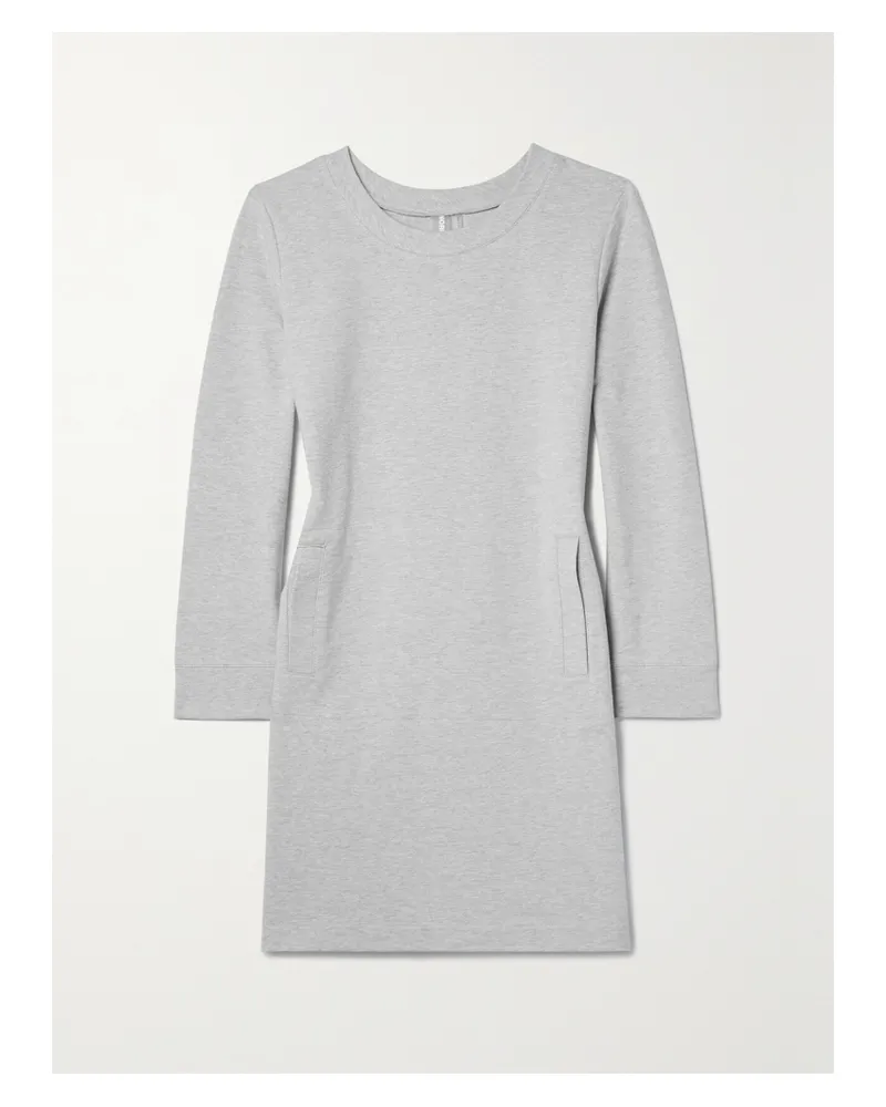 Norma Kamali Minikleid Aus Jersey Aus Einer Baumwollmischung - Grau Grau