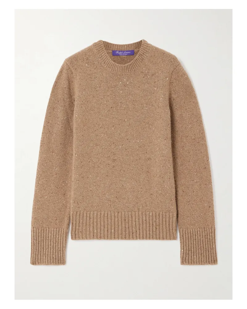 Ralph Lauren Pullover Aus Donegal-kaschmir - Braun Braun