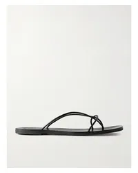 St. Agni Sandalen aus Leder Schwarz