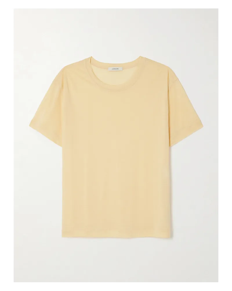 Christophe Lemaire T-shirt aus Seiden-jersey Orange