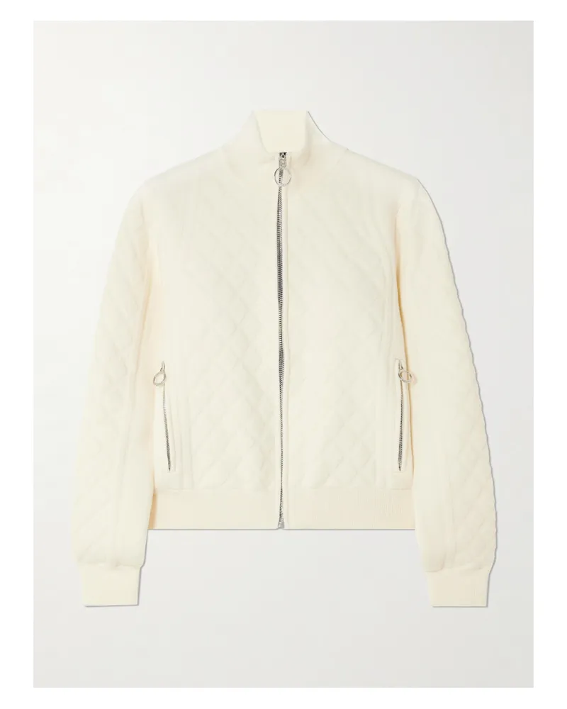 FUSALP Nuria Sweatshirtjacke Aus Einer Wollmischung Mit Stehkragen Und Steppmuster - Wollweiß Wollweiß