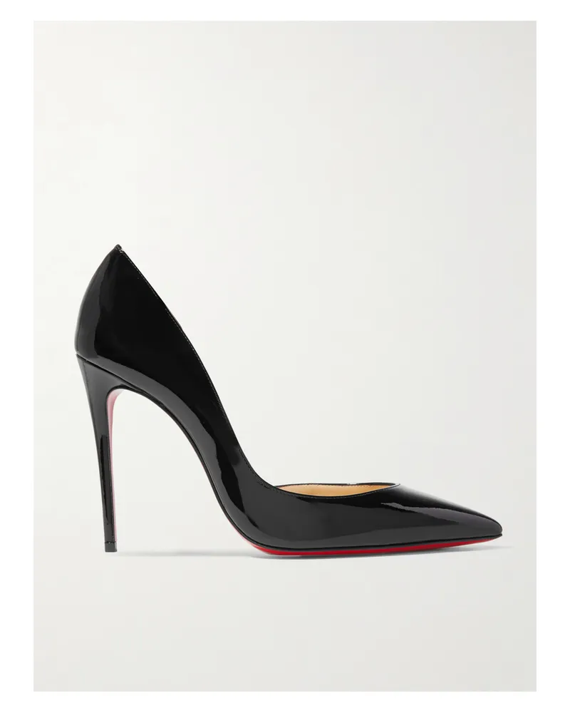 Christian Louboutin Iriza 100 Patent-leather Pumps - Black Black
