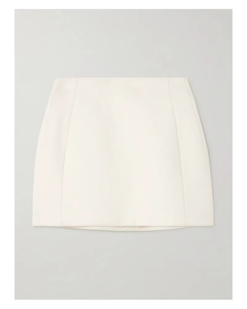 WARDROBE.NYC Rhw Minirock Aus Twill - Elfenbein Elfenbein