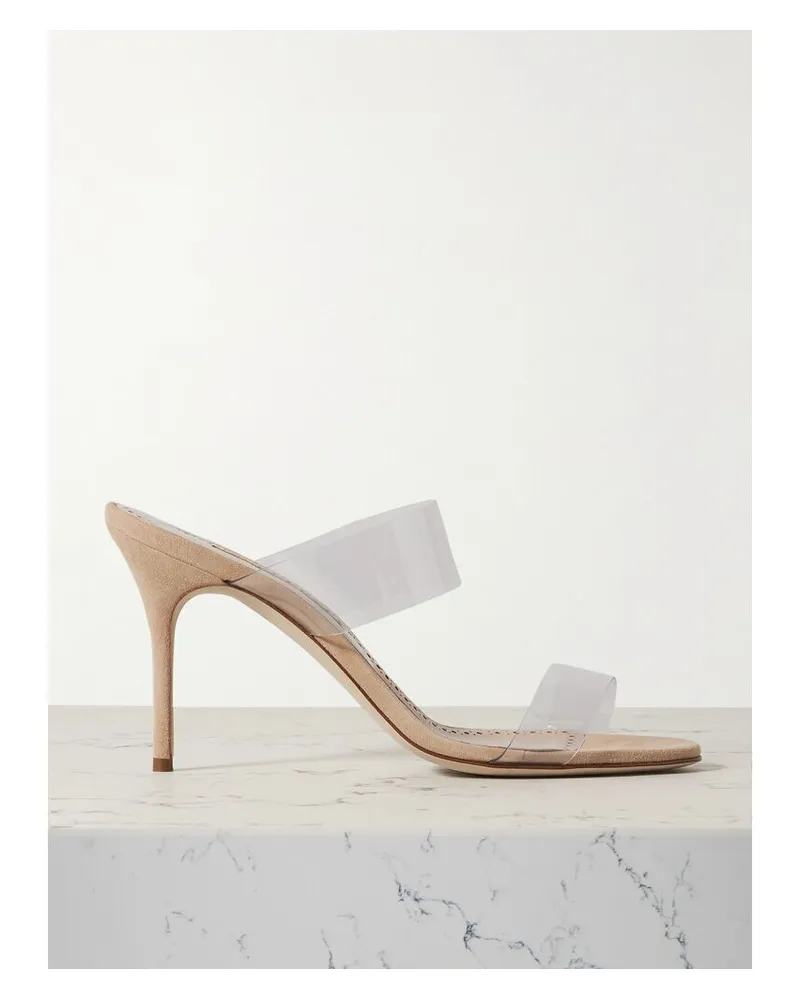 Manolo Blahnik Scolto 90 Mules Aus Pvc - Neutral Neutral