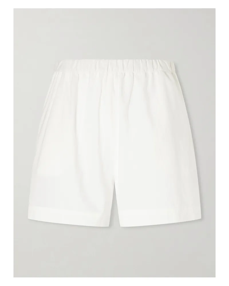LIDO Cotton-poplin Shorts - Neutrals Neutrals