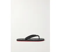 Loubi Flip Zehensandalen Aus Gummi Mit Stachelnieten - Schwarz