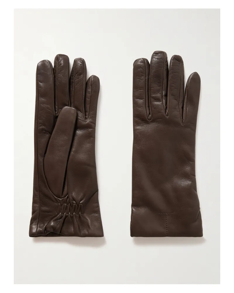 Totême Handschuhe Aus Leder - Braun Braun