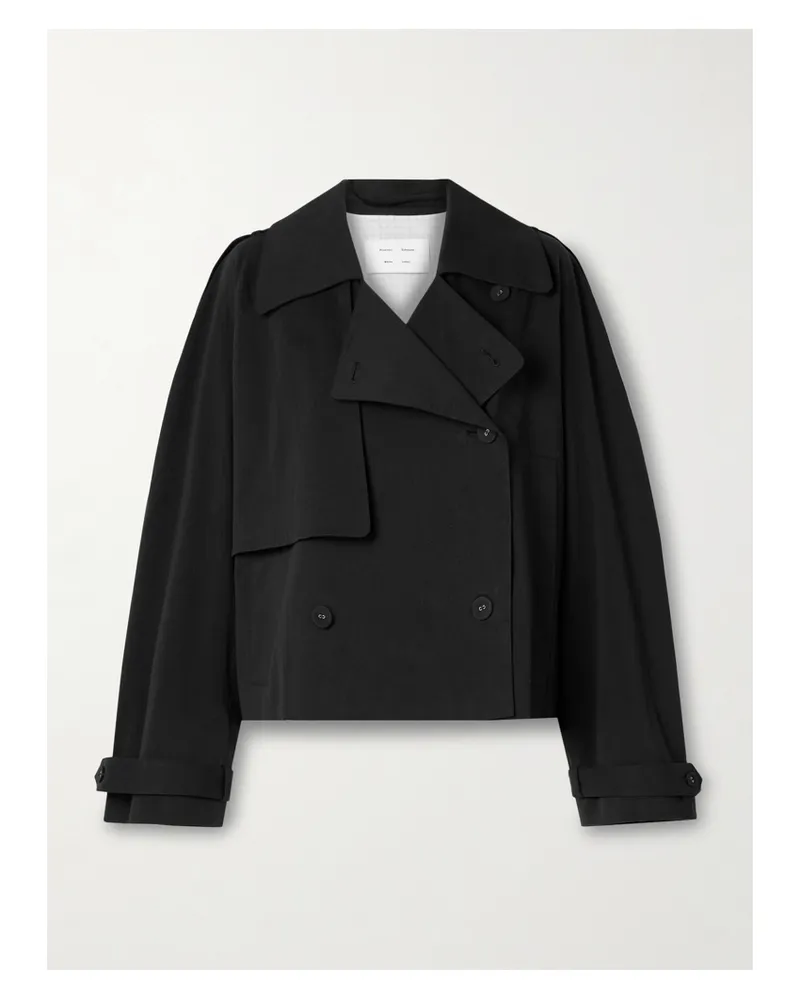 Proenza Schouler Yasmin Jacke Aus Baumwoll-twill - Schwarz Schwarz
