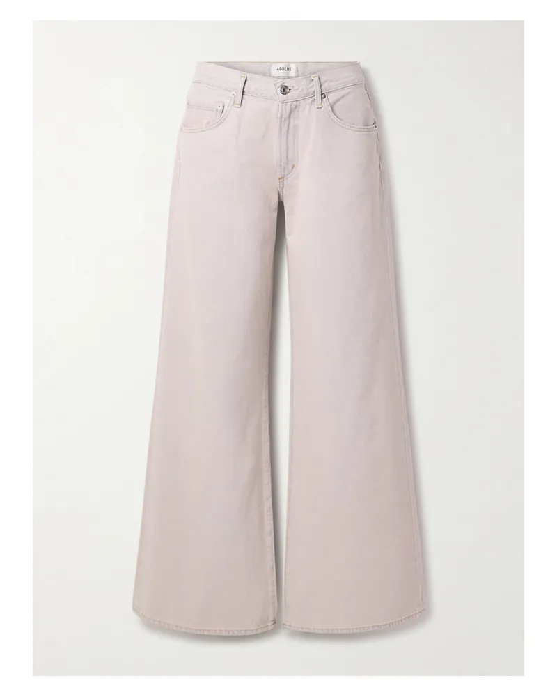 AGOLDE Clara Baggy Tief Sitzende Jeans Mit Weitem Bein - Lila Lila