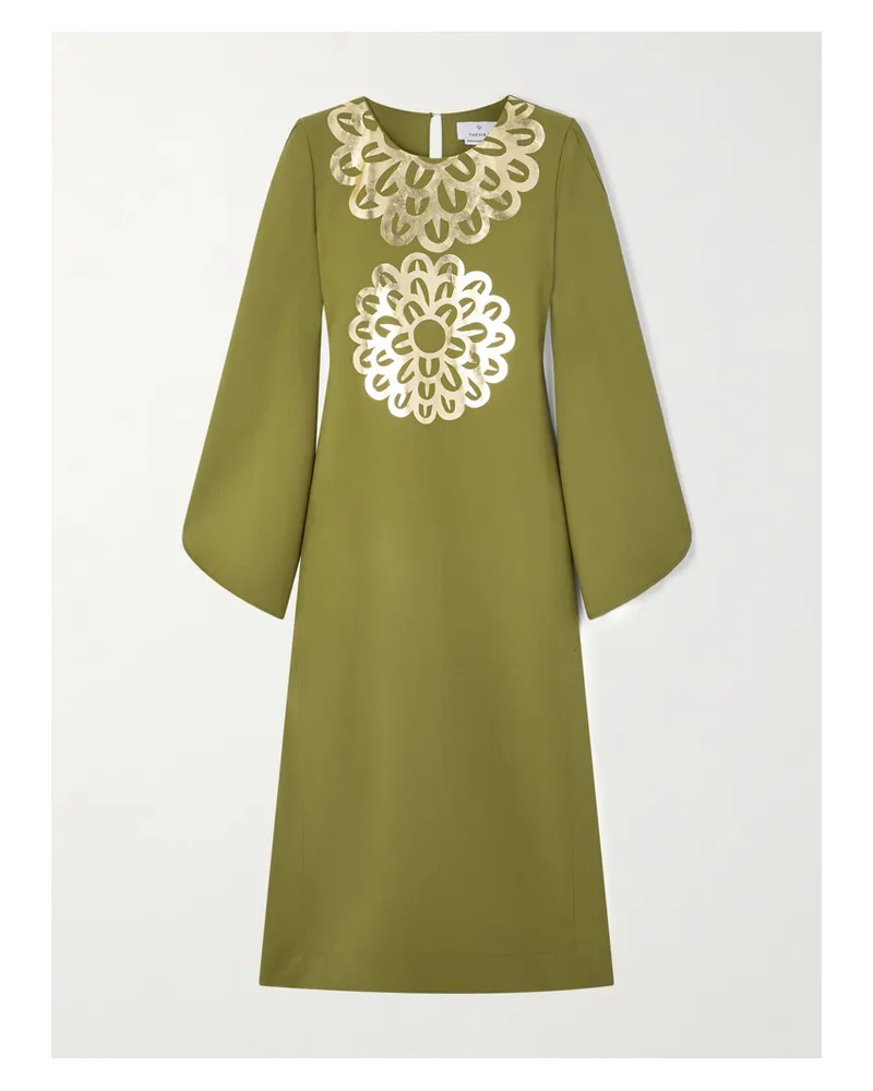 THEMIS Z Anthos Midikleid Aus Crêpe - Grün Grün