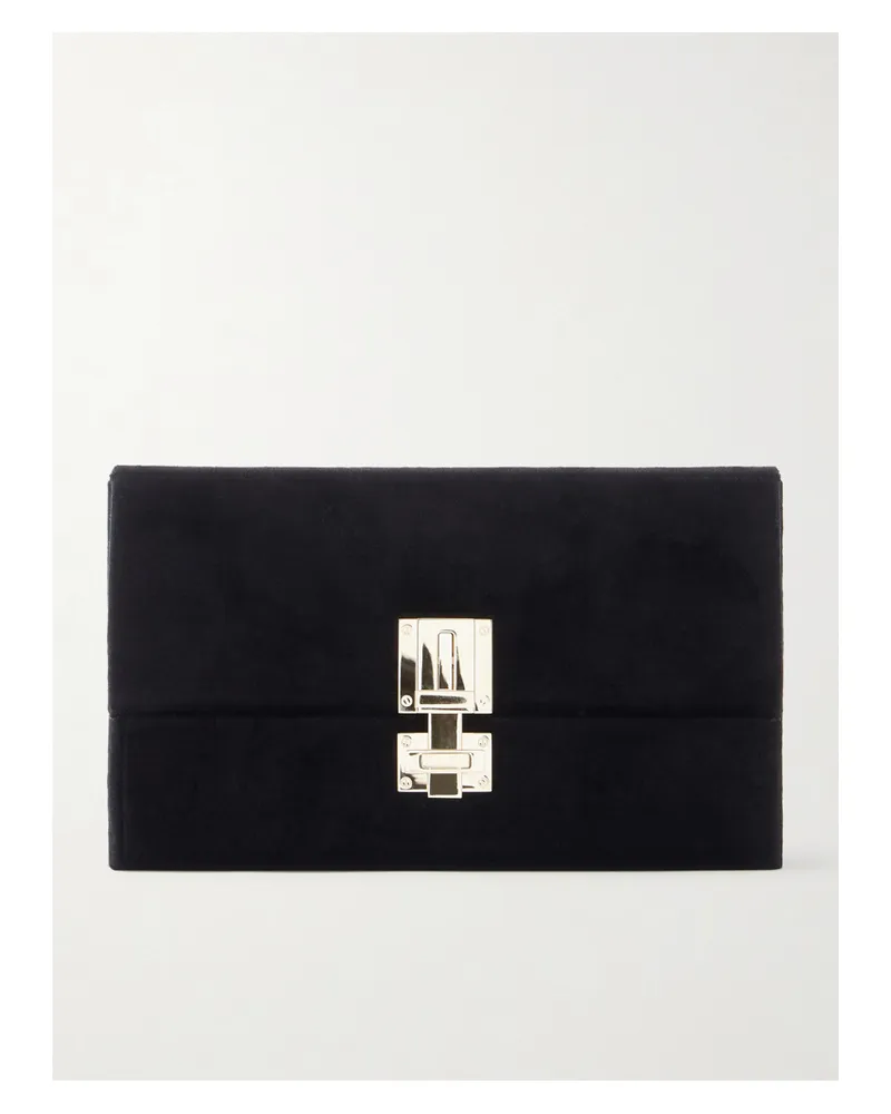 Tom Ford Velvet Clutch - Black Black