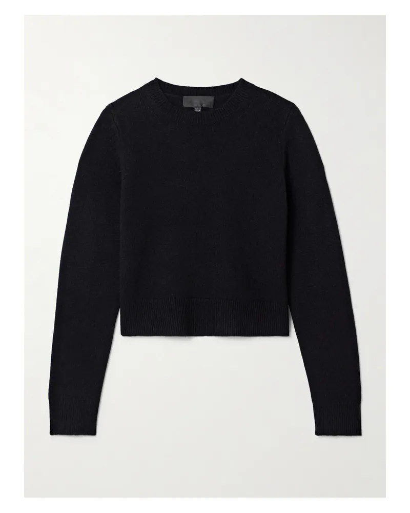 Nili Lotan Venus Verkürzter Kaschmirpullover - Blau Blau