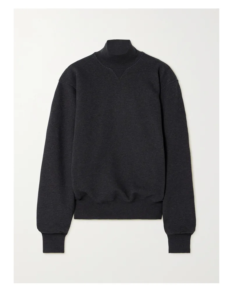 Totême Rollkragenpullover Aus Baumwoll-jersey - Grau Grau