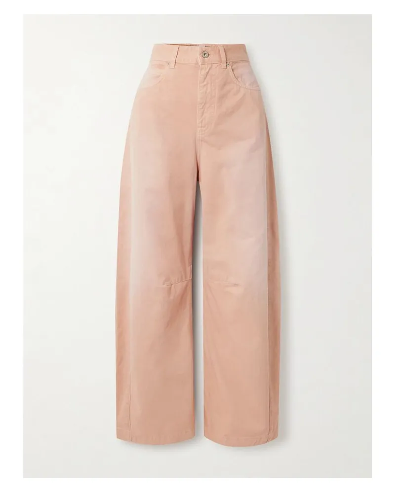 Loewe Paula's Ibiza Halbhohe Barrel-jeans - Pink Pink