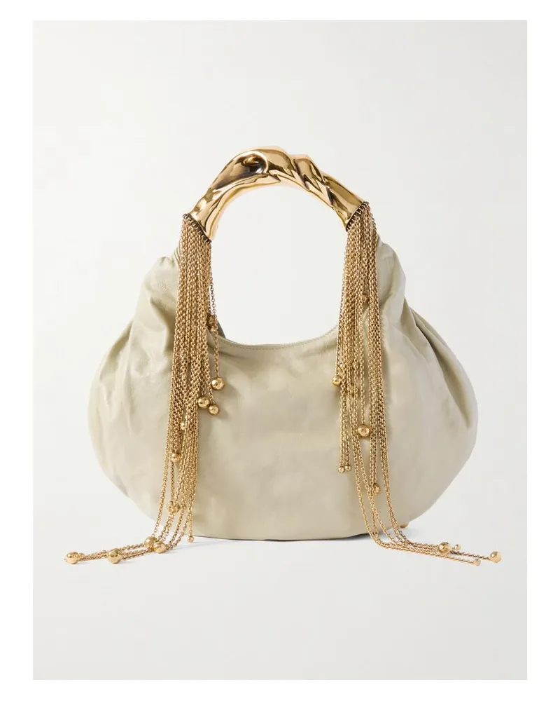 Chloé Twisted Shell Tote Aus Leder Mit Verzierungen - Neutral Neutral