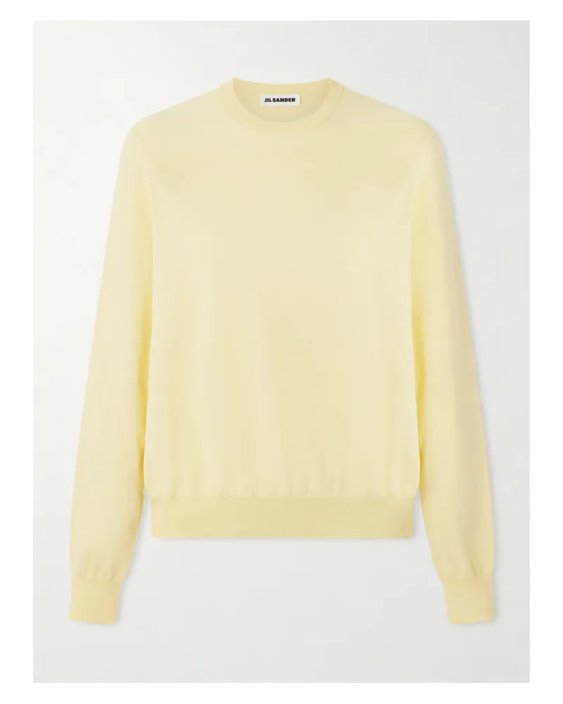 Jil Sander Cotton Sweater - Yellow Yellow