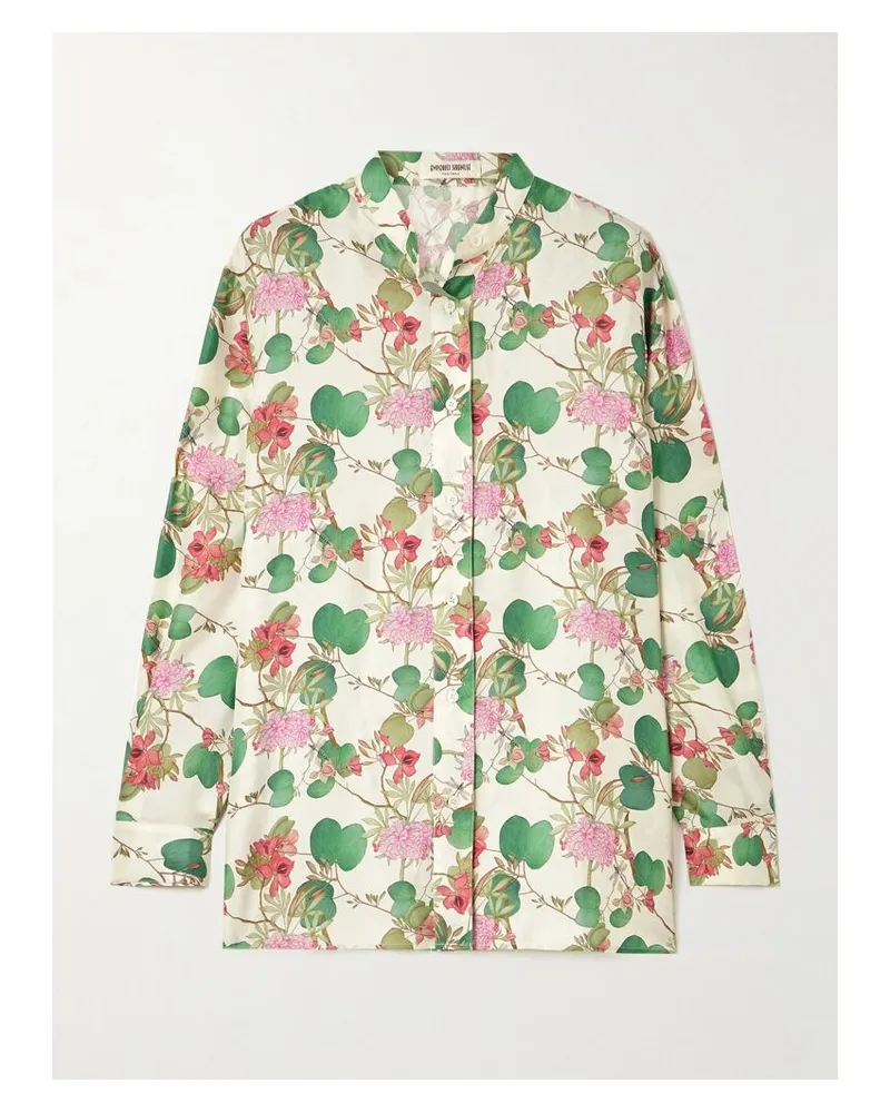 Emporio Sirenuse Kelsy Hemd Aus Seidensatin - Weiß Weiß