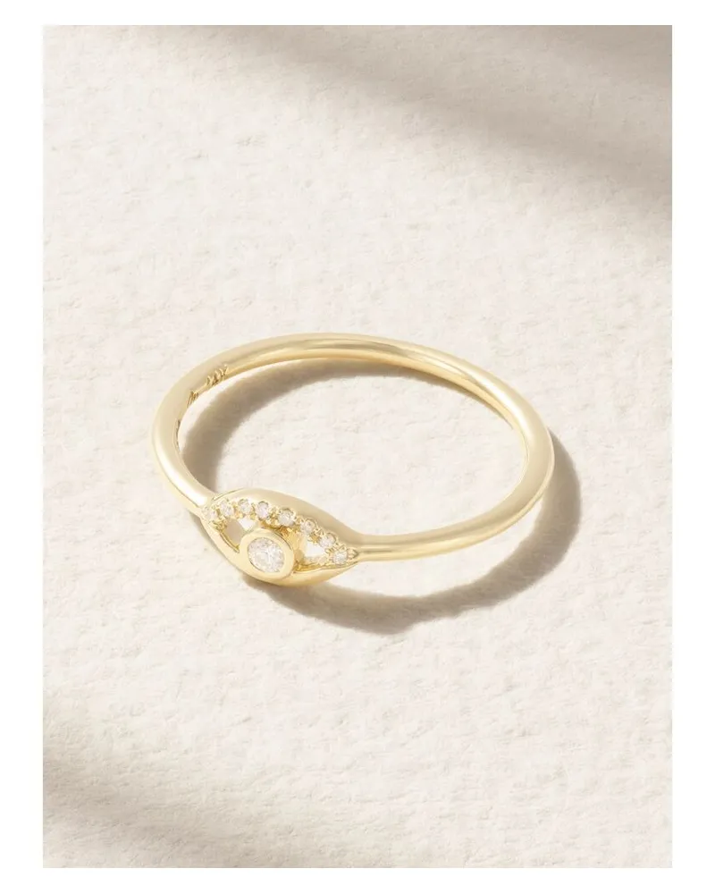 Melissa Joy Manning Ring Aus 14 Karat Gold Mit Diamanten Gold