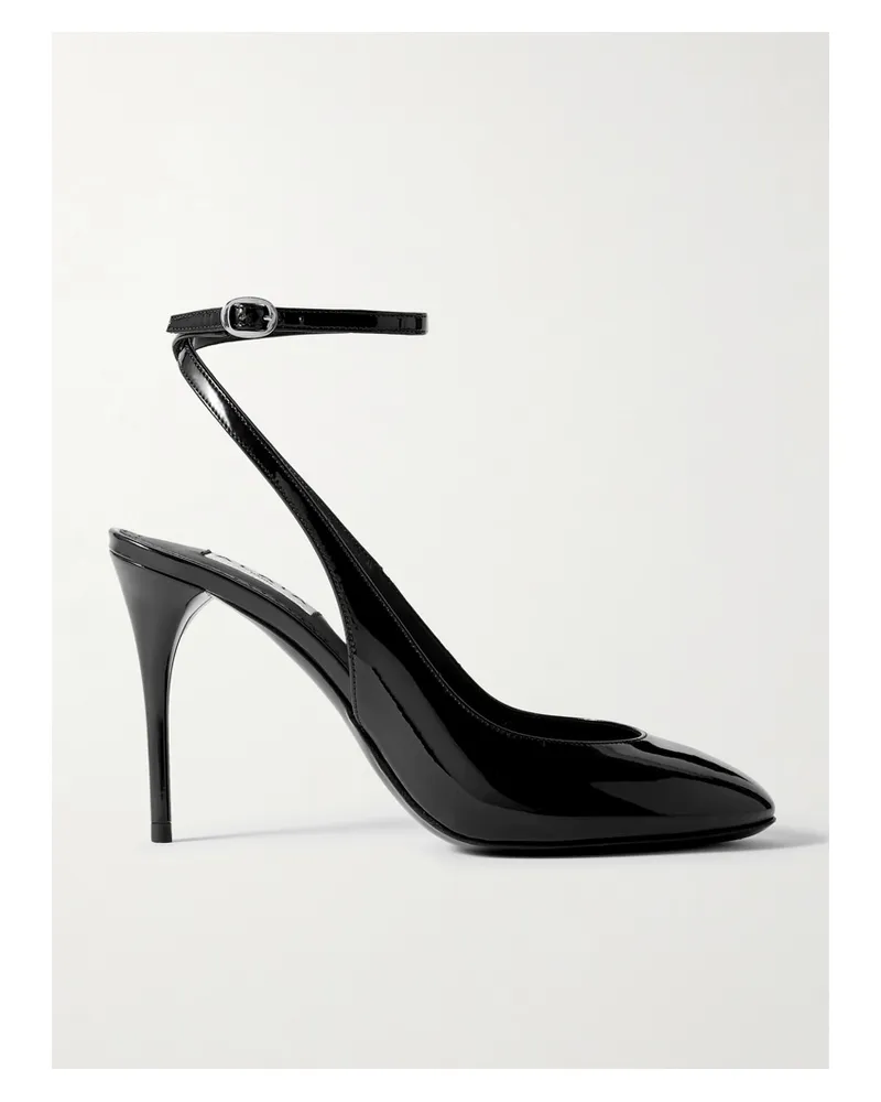 Alaïa 90 Patent-leather Pumps - Black Black