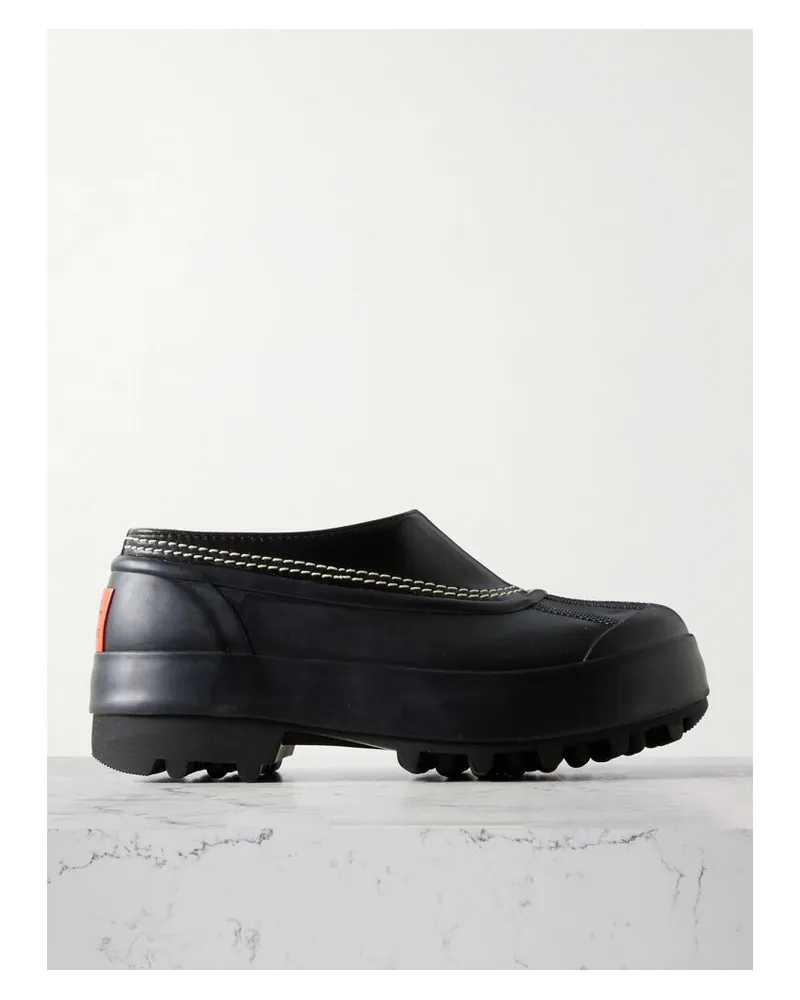 Proenza Schouler Sorel Caribou Flache Schuhe Aus Gummi Und Leder Mit Plateau - Schwarz Schwarz