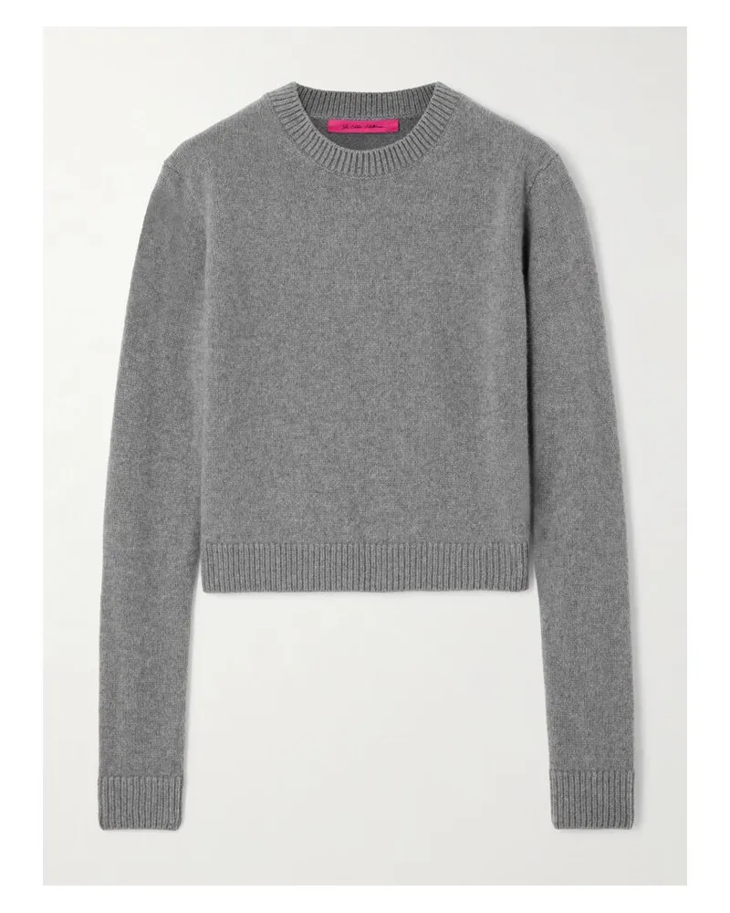The Elder Statesman Verkürzter Kaschmirpullover - Grau Grau