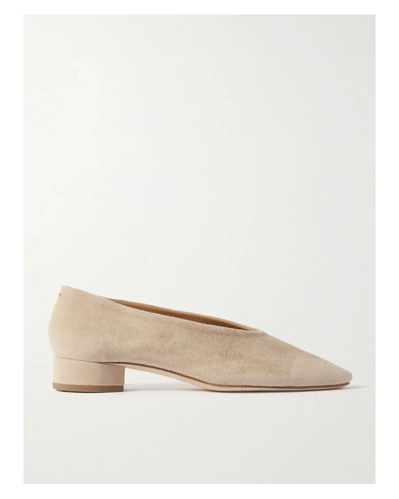 aeyde Delia Flache Schuhe Aus Veloursleder - Neutral Neutral