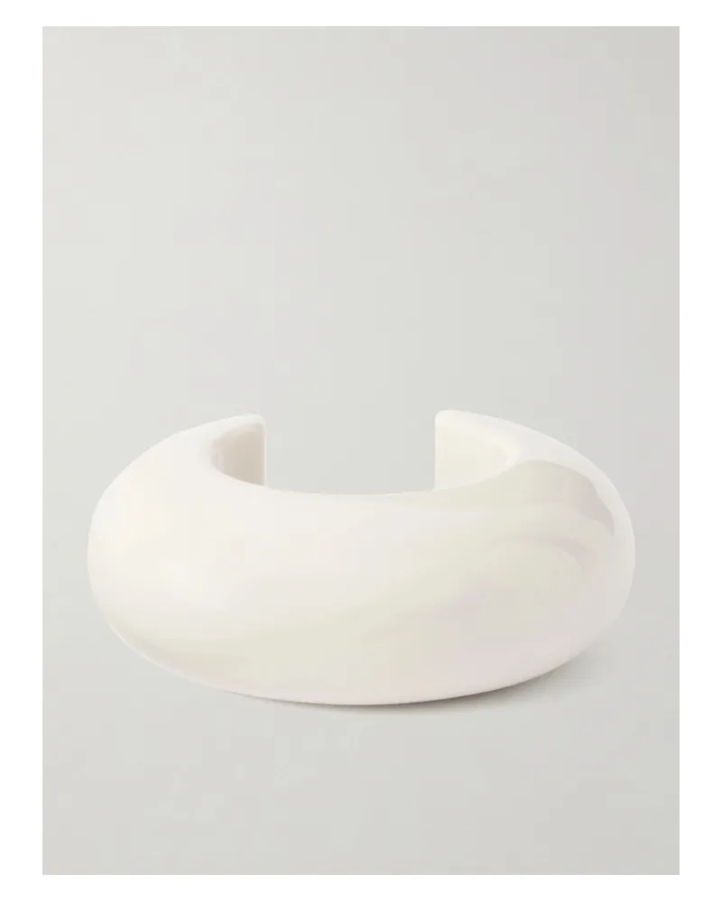 Lizzie Fortunato Arc Resin Cuff - White White