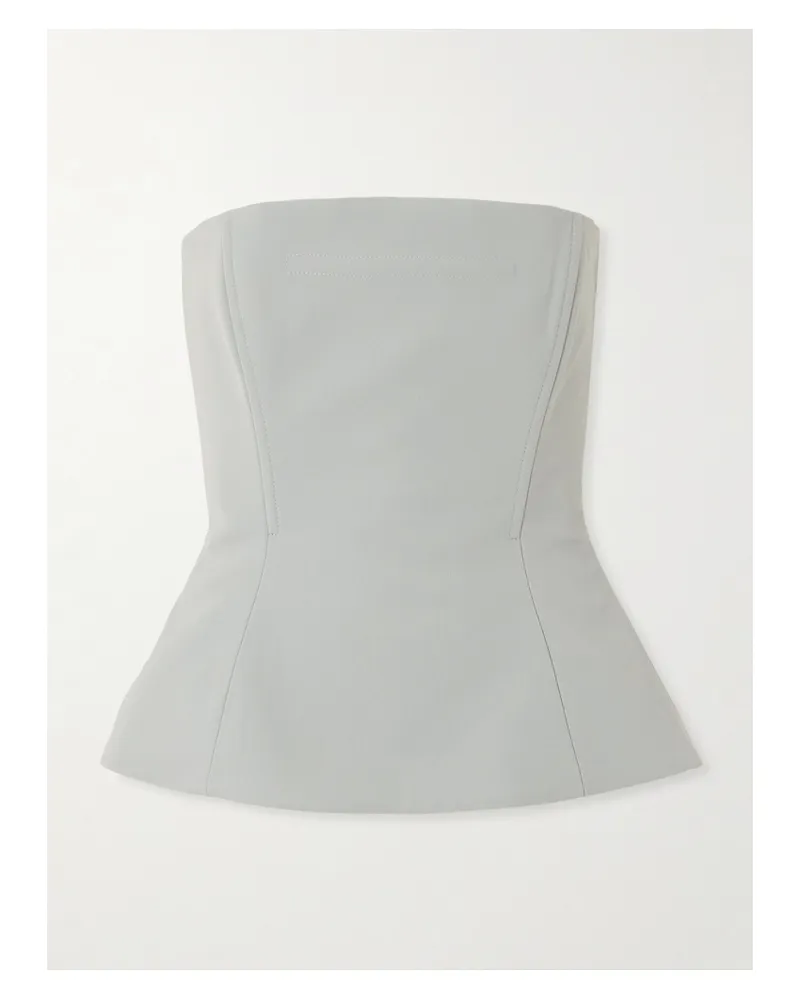 Jean Paul Gaultier Trägerloses Bustier Aus Twill - Grau Grau