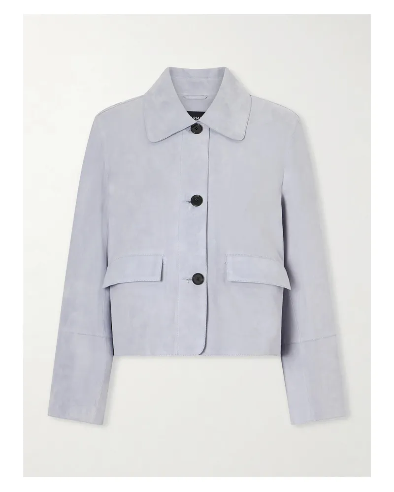 Arma Fem Suede Jacket - Blue Blue