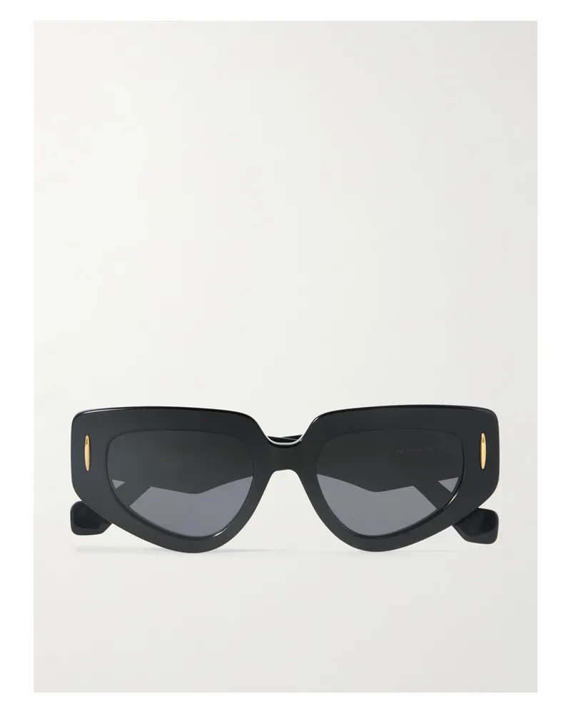 Loewe Anagram Cat-eye Acetate Sunglasses - Black Black