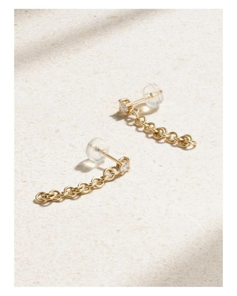 Spinelli Kilcollin Anaka Ohrringe Aus 14 Karat Gold Mit Diamanten Gold