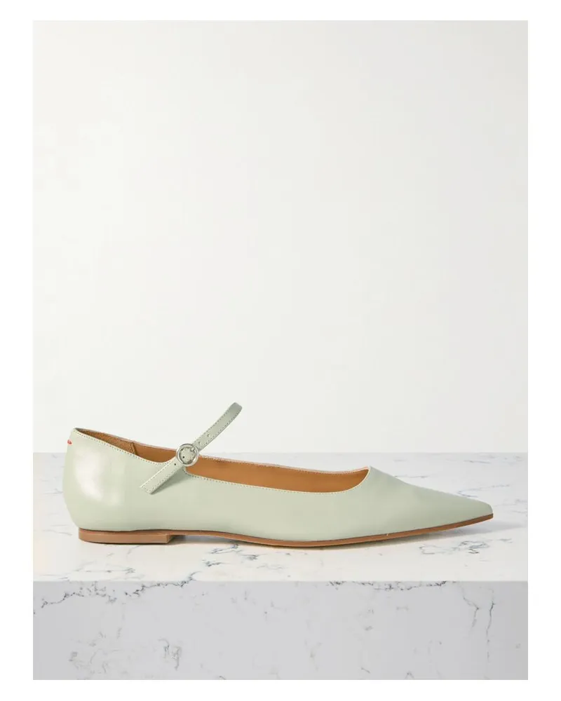 aeyde Cleo Mary-jane-ballerinas Aus Leder - Grün Grün