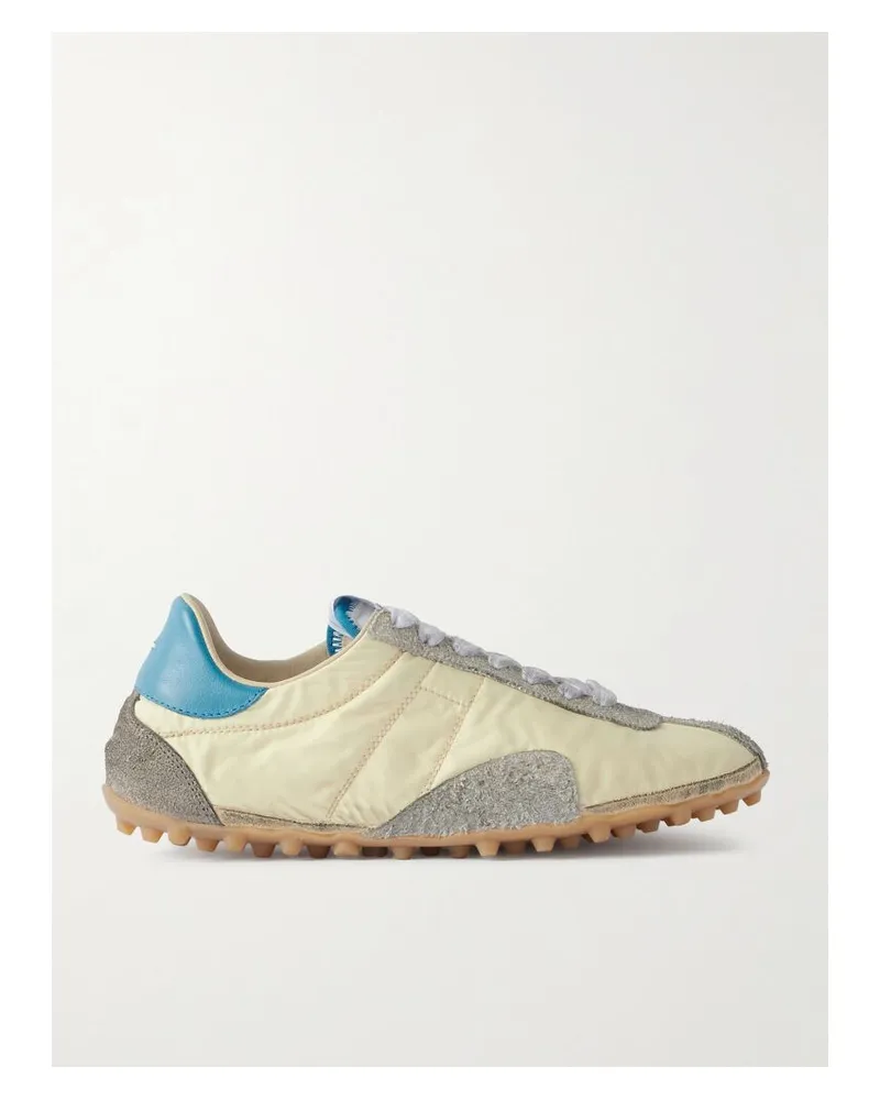Maison Margiela Sprinter Sneakers Aus Shell Mit Leder- Und Gebürsteten Velourslederbesätzen - Gelb Gelb