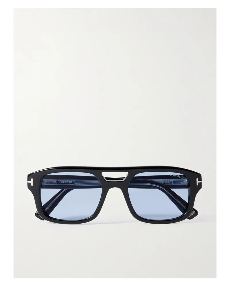 Tom Ford Icon Pilotensonnenbrille Aus Azetat - Schwarz Schwarz