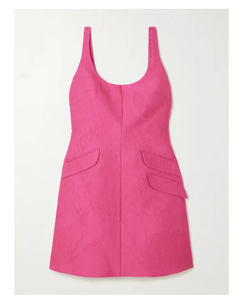 EMILIA WICKSTEAD Talia Minikleid Aus Cloqué - Pink Pink