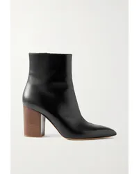 Gabriela Hearst Rio Ankle Boots aus Leder Schwarz