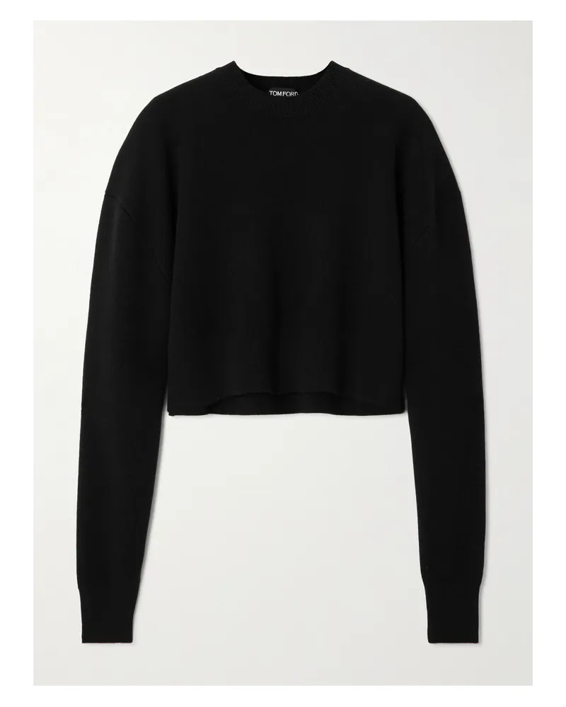 Tom Ford Pullover Aus Einer Wollmischung - Schwarz Schwarz