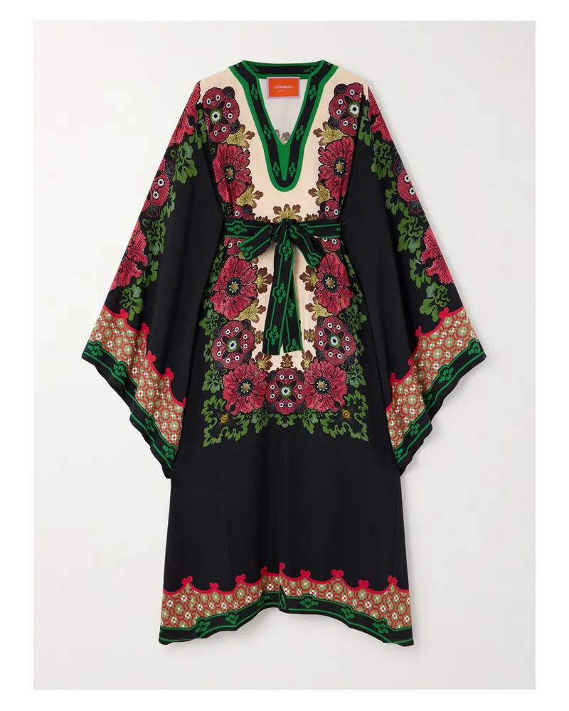 La DoubleJ Karis Kaftan Aus Bedrucktem Crêpe - Mehrfarbig Mehrfarbig
