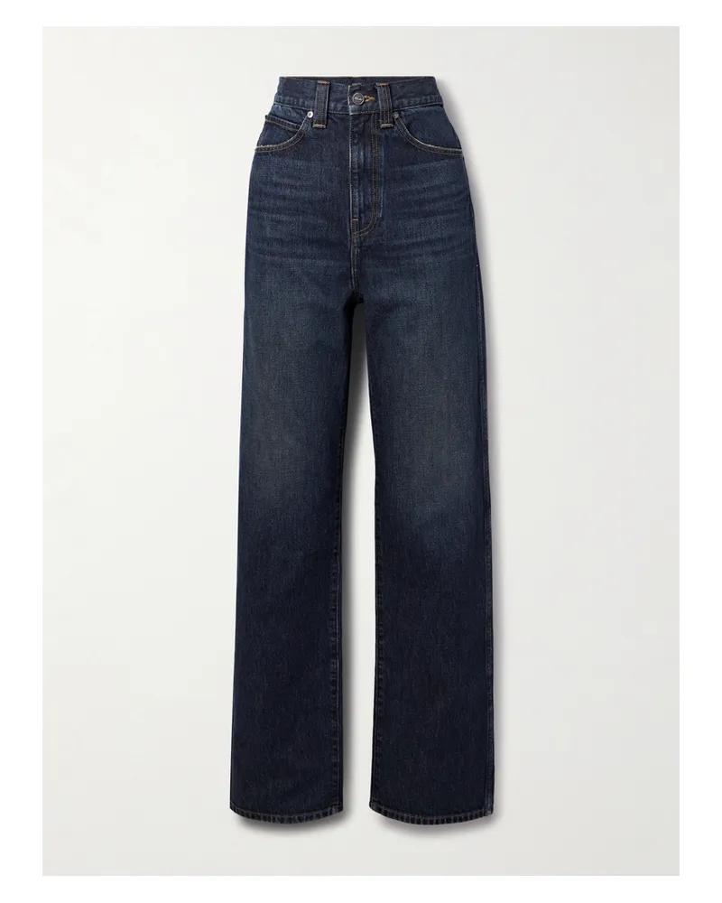 KHAITE Bonnie Mid-rise Boyfriend Jeans - Blue Blue