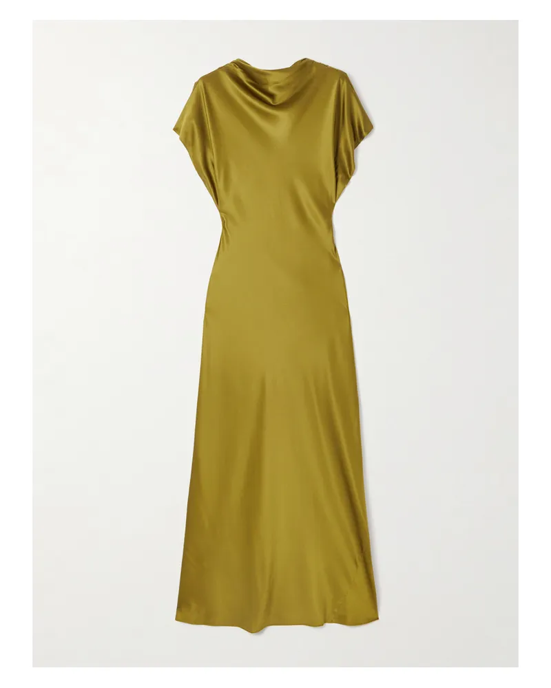 Veronica Beard Redgrave Maxikleid Aus Satin Aus Einer Seidenmischung - Grün Grün