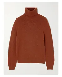 Loro Piana Fobello Rollkragenpullover aus Kaschmir Braun