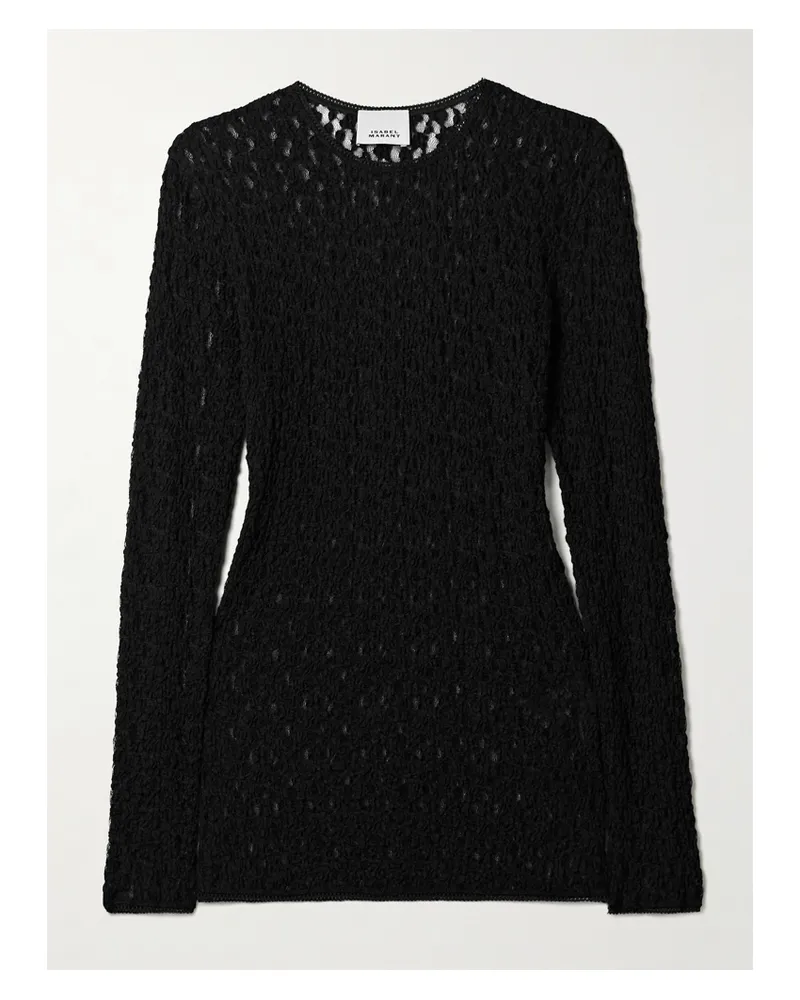 Isabel Marant Gaelle Oberteil Aus Strukturierter Spitze - Schwarz Schwarz