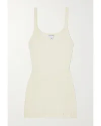 Bottega Veneta Tanktop aus Einer Gerippten Baumwollmischung Creme