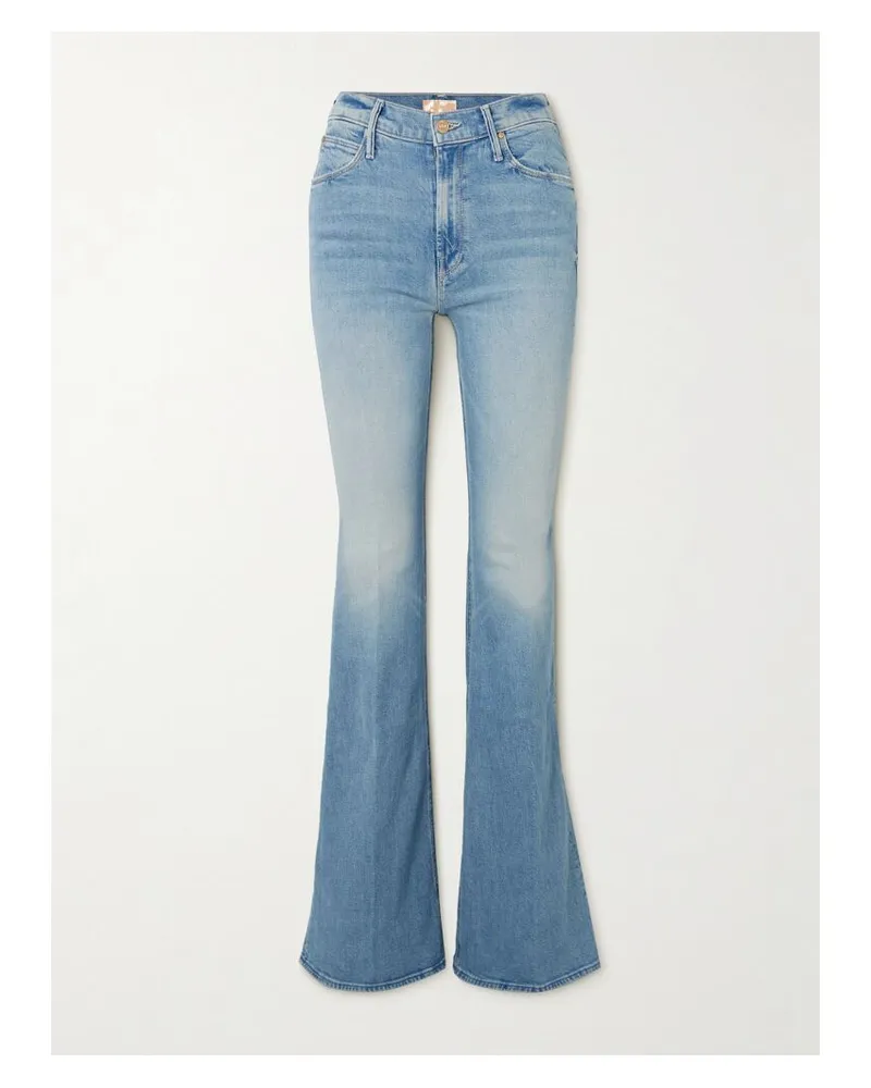 Mother The Doozy Hoch Sitzende Schlagjeans Mit Recycelten Fasern - Blau Blau