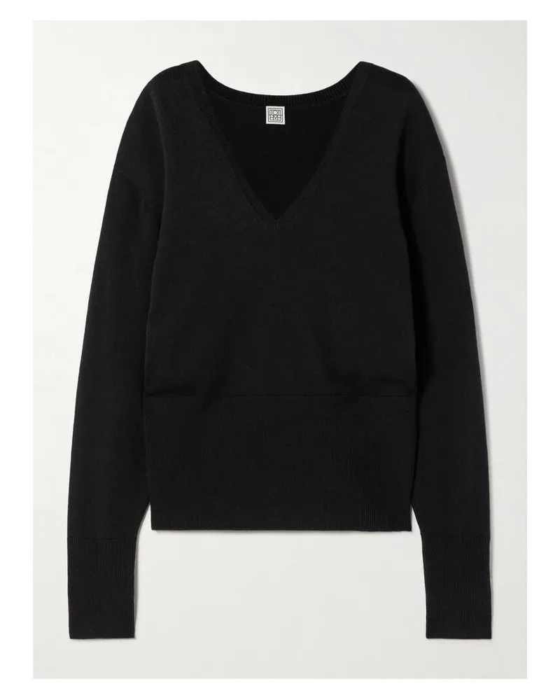 Totême Pullover Aus Einer Wollmischung - Schwarz Schwarz