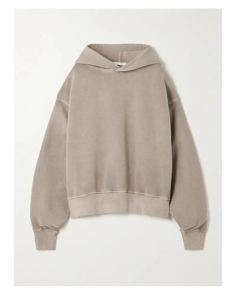 SLVRLAKE Cinch Cotton-jersey Hoodie - Brown Brown