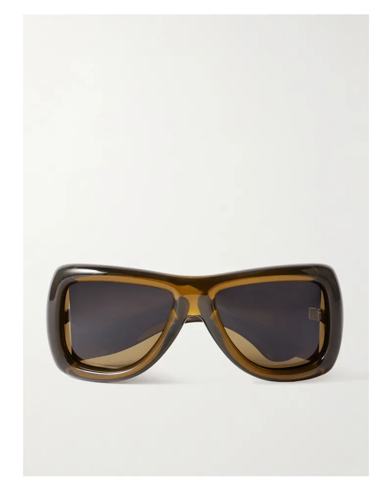 Saint Laurent Sl 902 Howl Sonnenbrille Mit D-rahmen Aus Azetat - Grün Grün