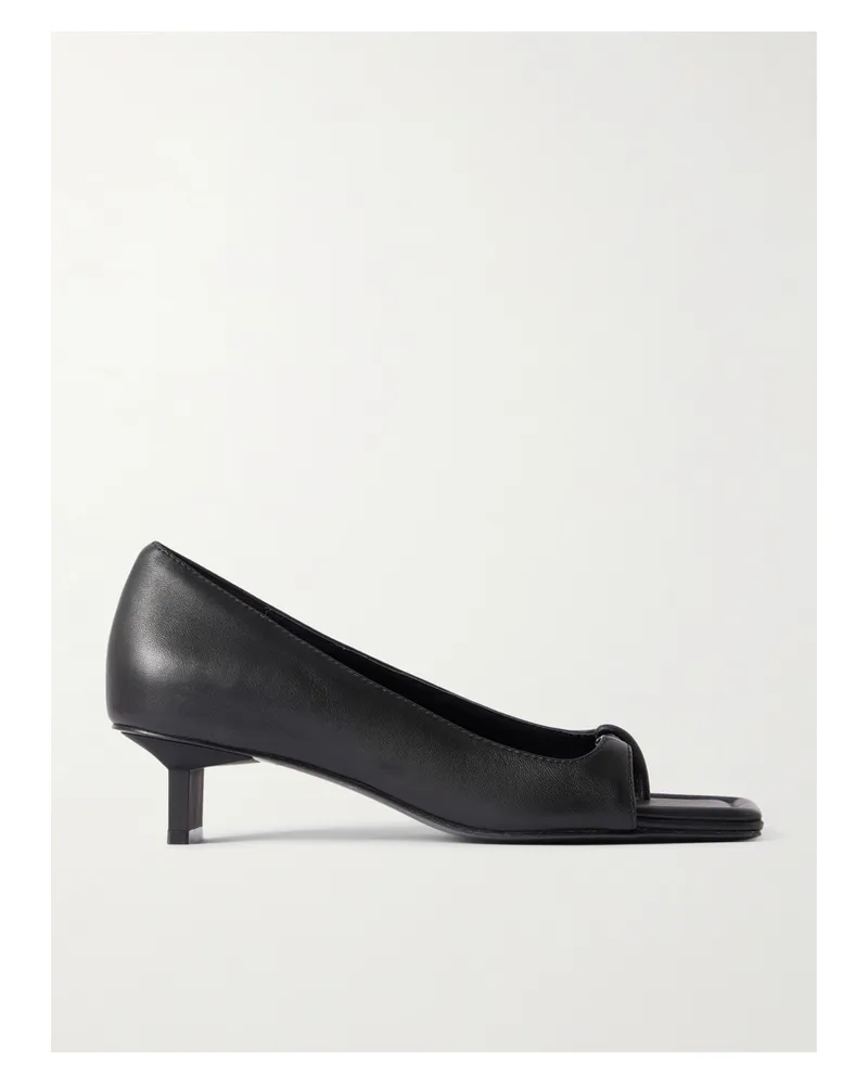 St. Agni 90s Pumps Aus Leder - Schwarz Schwarz